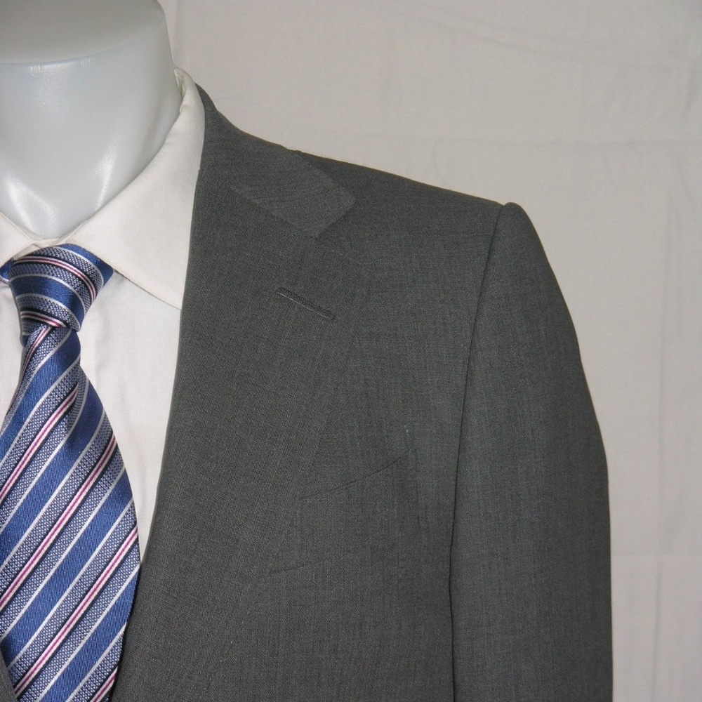 Dunhill Belgravia Fit current Gray Woven Two Button Blazer 40R NWT